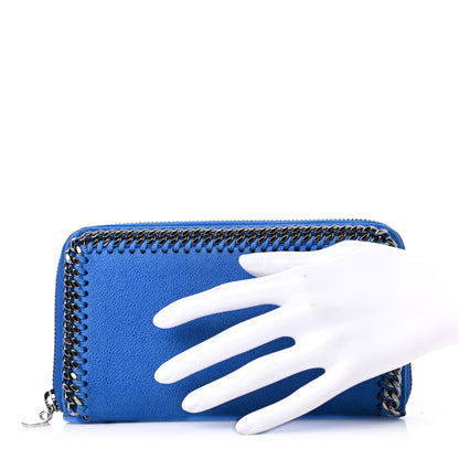Stella McCartney Shaggy Deer Falabella Zip Around Wallet Blue 2 of 6