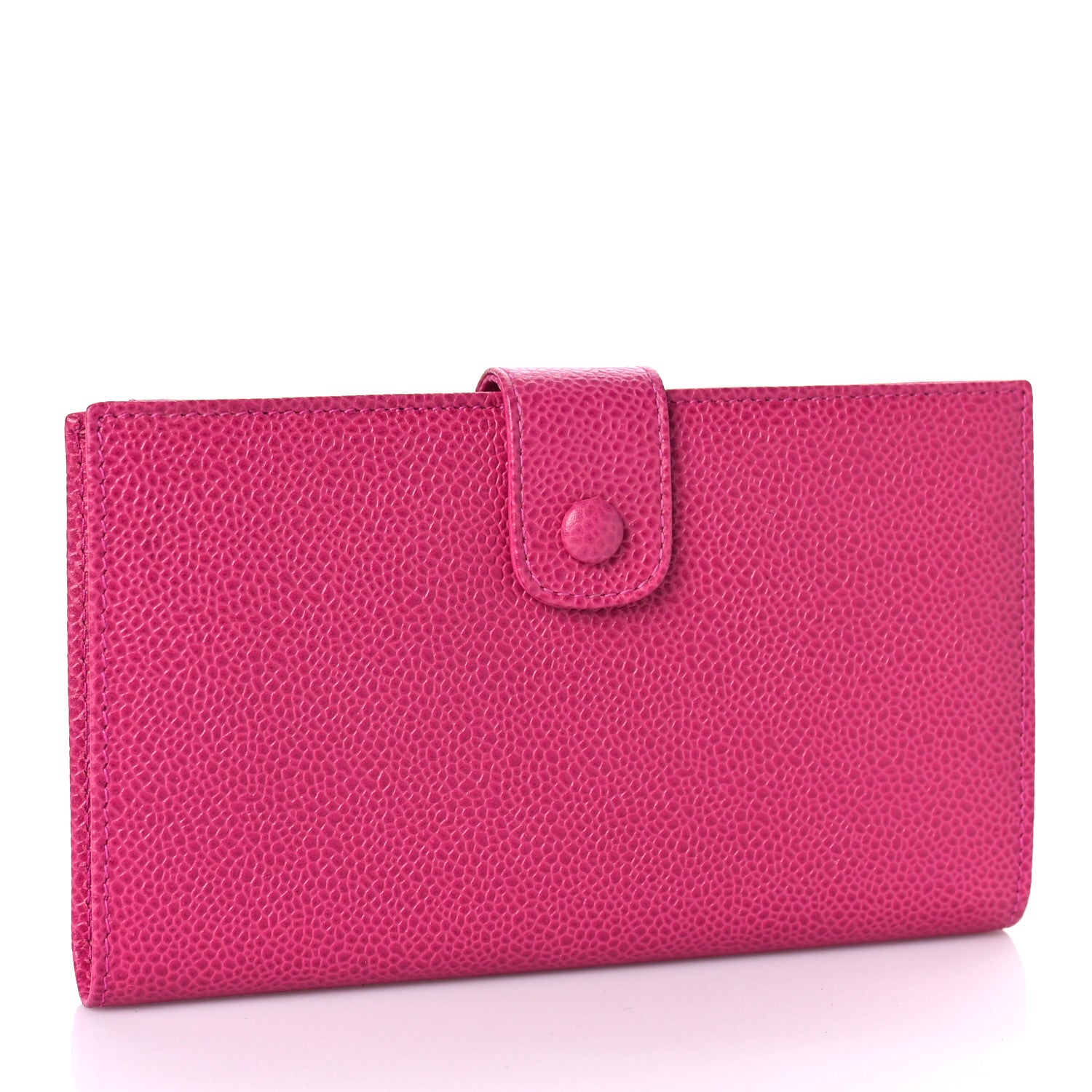 Chanel Caviar Timeless CC French Wallet Dark Pink 3 of 13