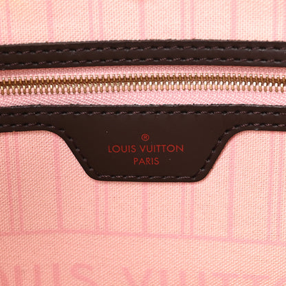 Louis Vuitton Damier Ebene Neo Neverfull MM Rose Ballerine 6 of 9
