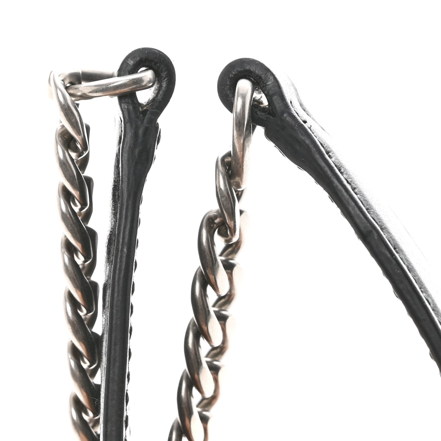 Metallic Vitello Saffiano Cahier Bag Ibisco Black