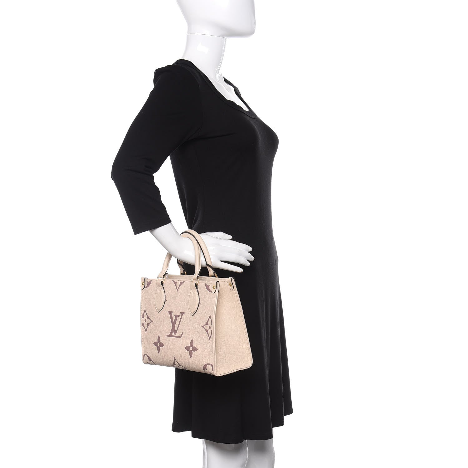 Louis Vuitton Empreinte Monogram Giant Onthego PM Creme Bois De Rose 3 of 11