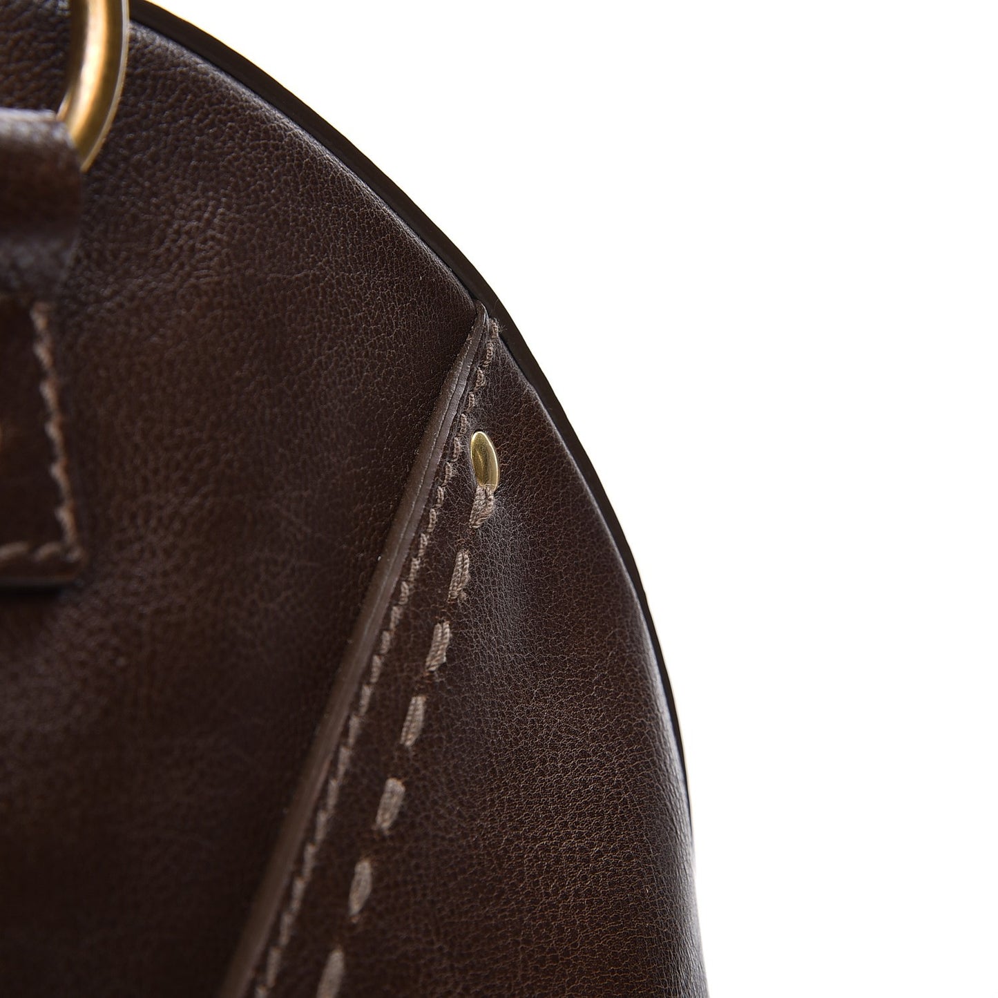 Calfskin Oversized Muse Dark Brown