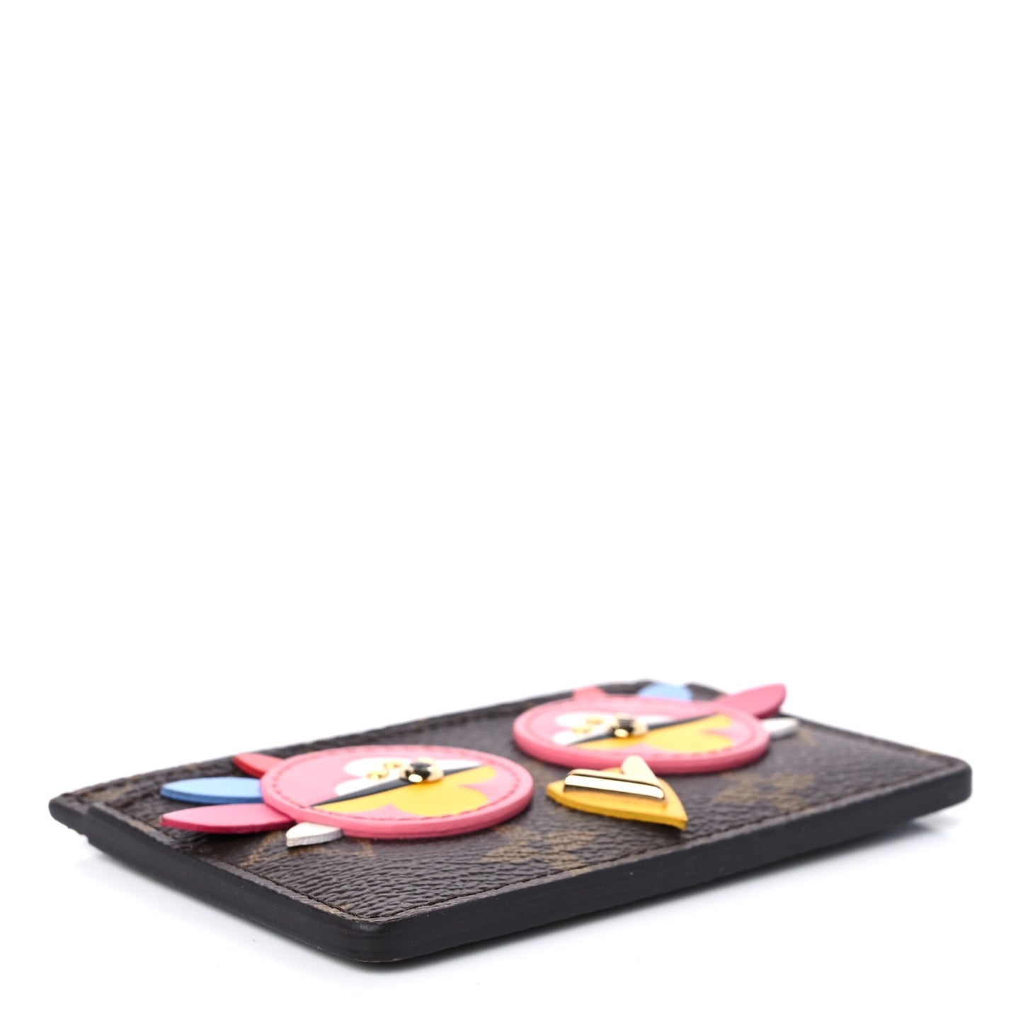 Monogram Lovely Birds Card Holder