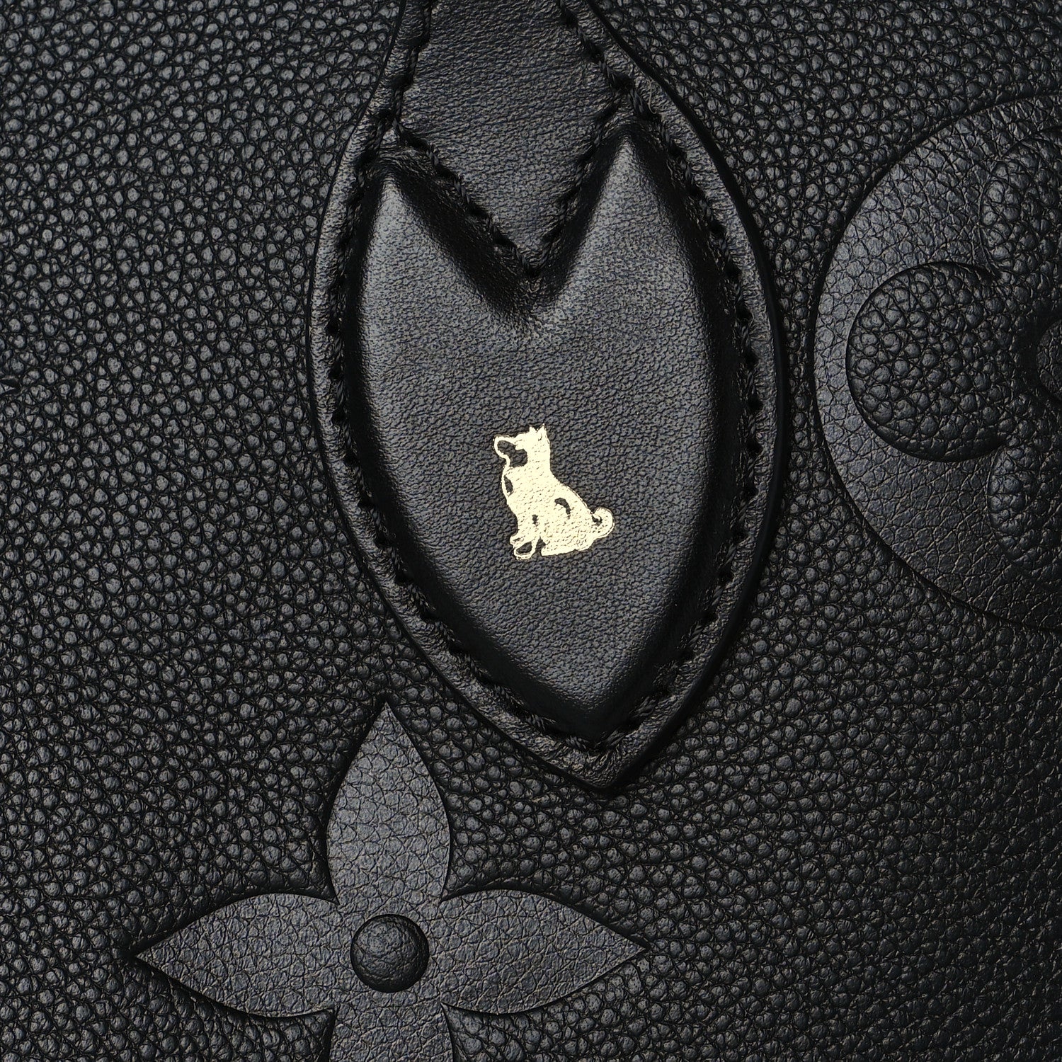 Louis Vuitton Empreinte Monogram Giant Wild At Heart Neverfull MM Black 9 of 11