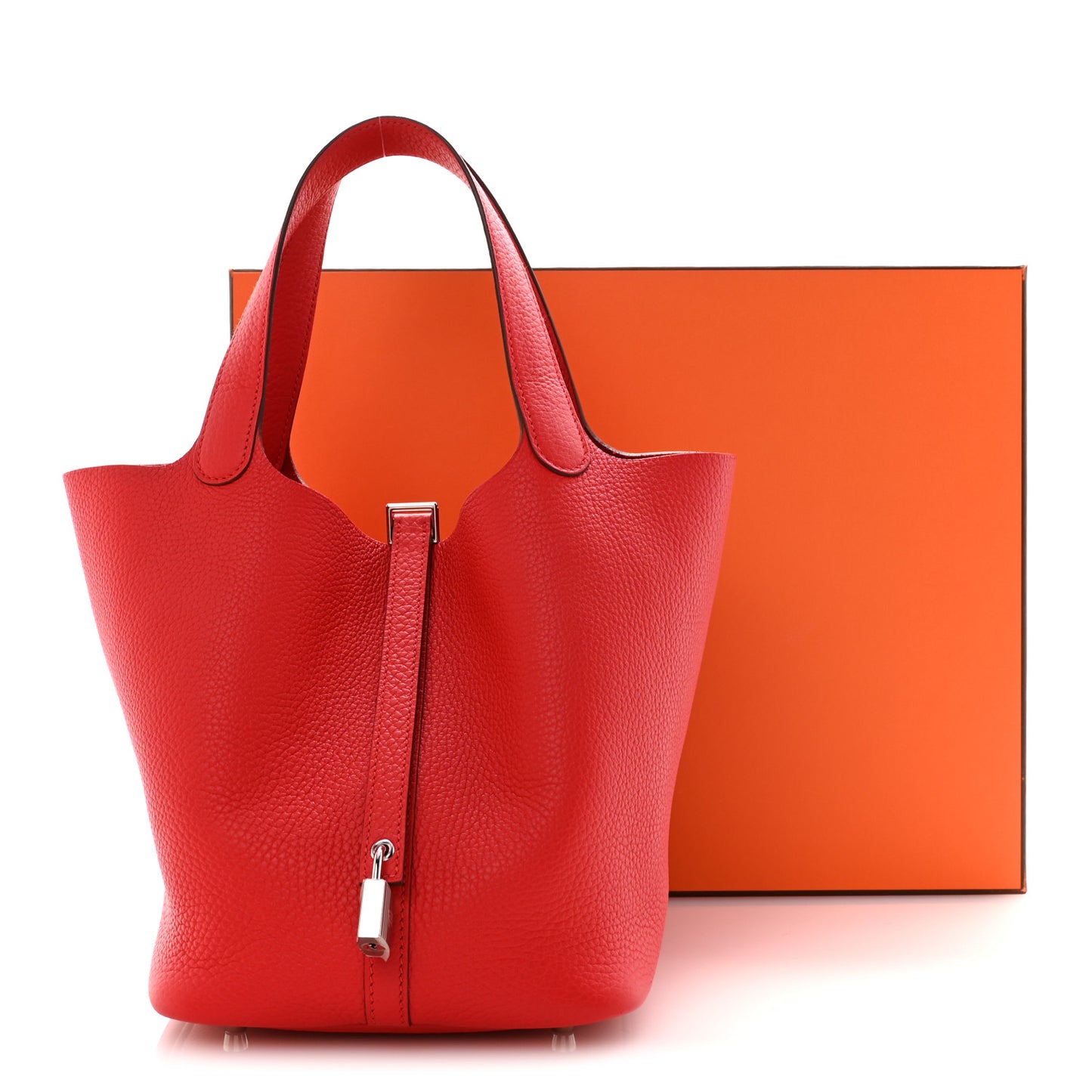 Taurillon Clemence Picotin Lock 22 MM Rouge de Coeur