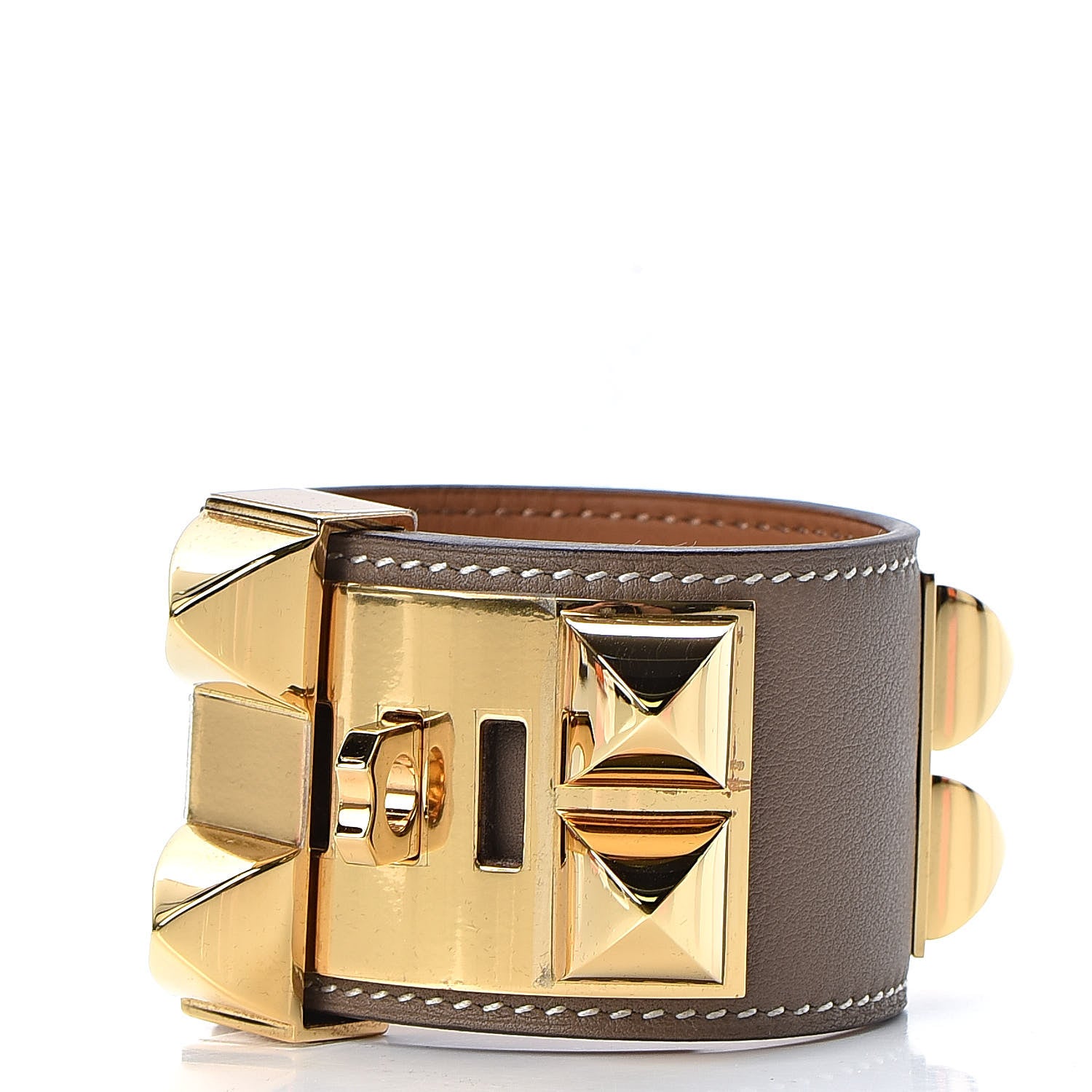 Hermes Swift Collier De Chien CDC Bracelet T2 Etoupe 3 of 7