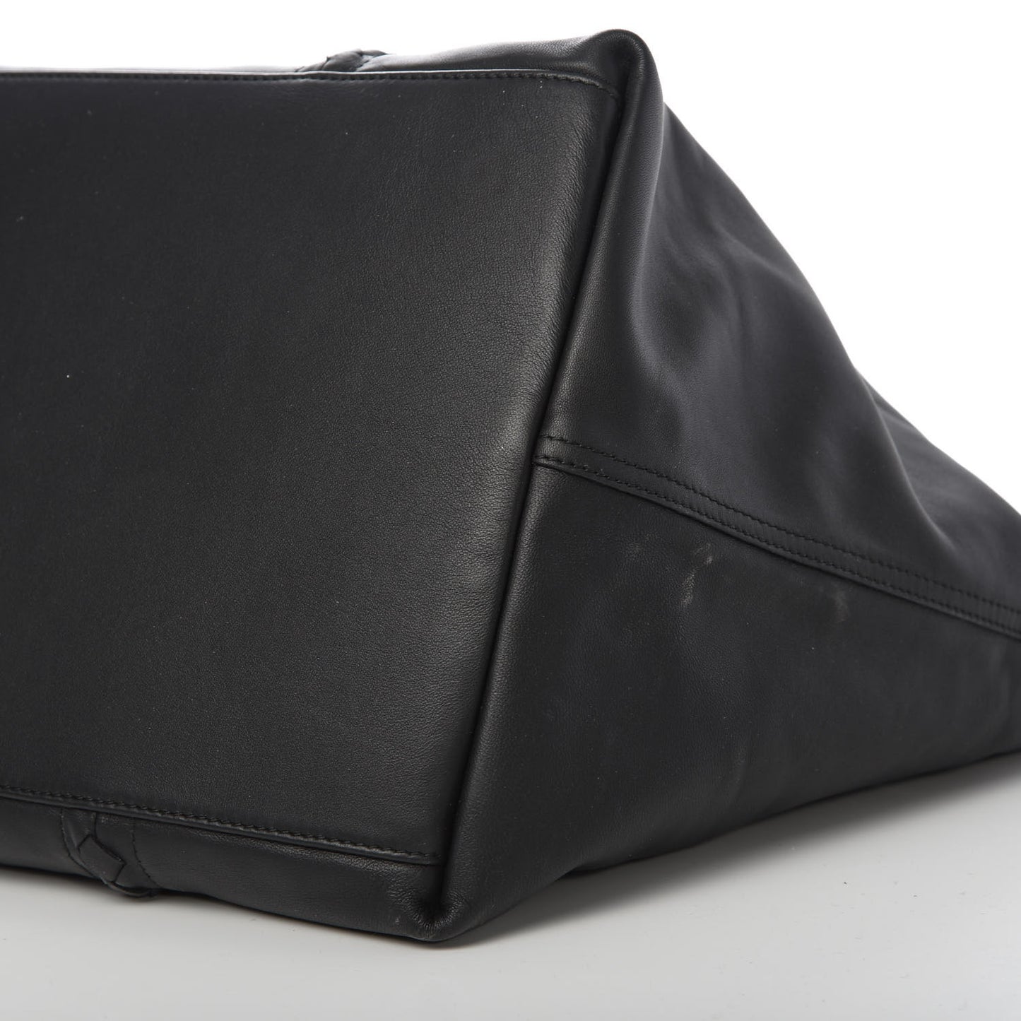 Nappa Nylon Medium Reversible Butterfly Shoulder Bag Black Cement