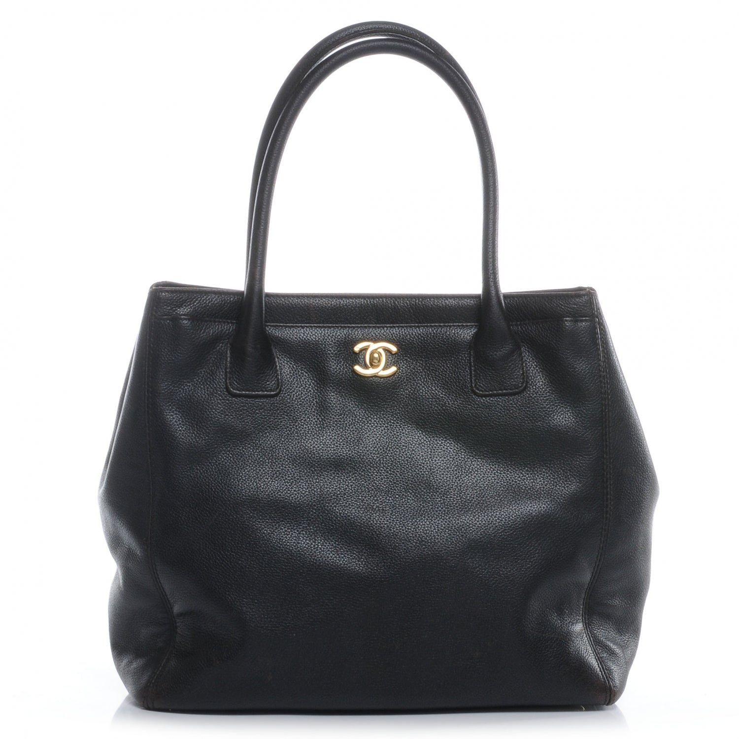Chanel Caviar Cerf Shopper Tote Dark Brown 1 of 16
