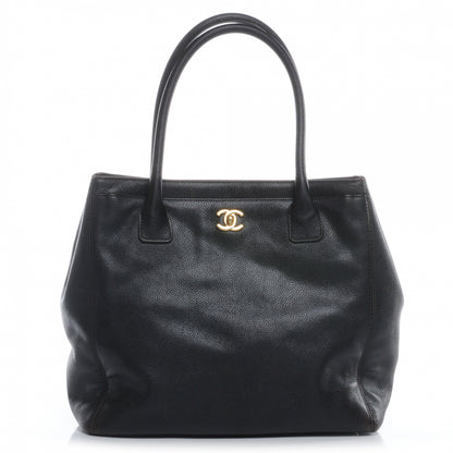Chanel Caviar Cerf Shopper Tote Dark Brown 1 of 16