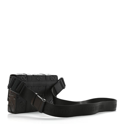 Louis Vuitton Monogram Seal Slingback Trunk Black 4 of 9