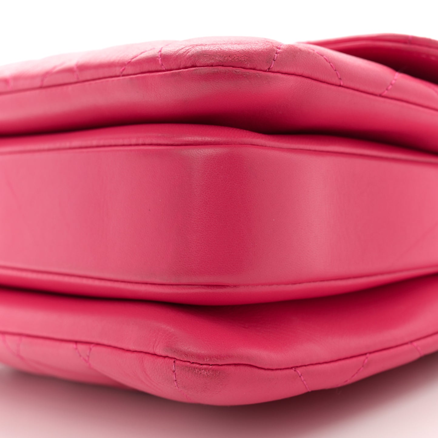 Lambskin Quilted Medium Trendy CC Flap Dual Handle Bag Dark Pink