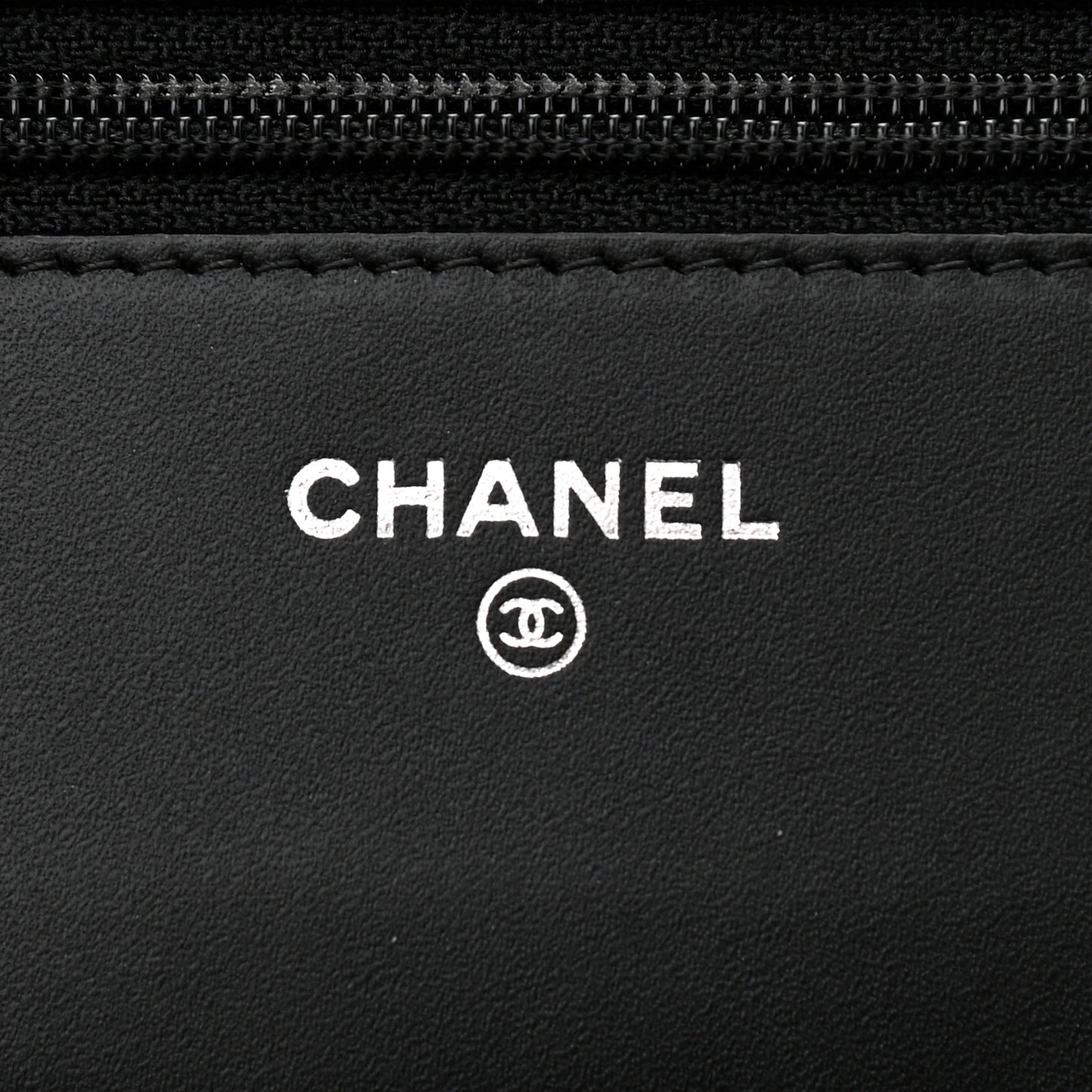 Shiny Aged Calfskin Quilted Boy Wallet On Chain WOC So Black