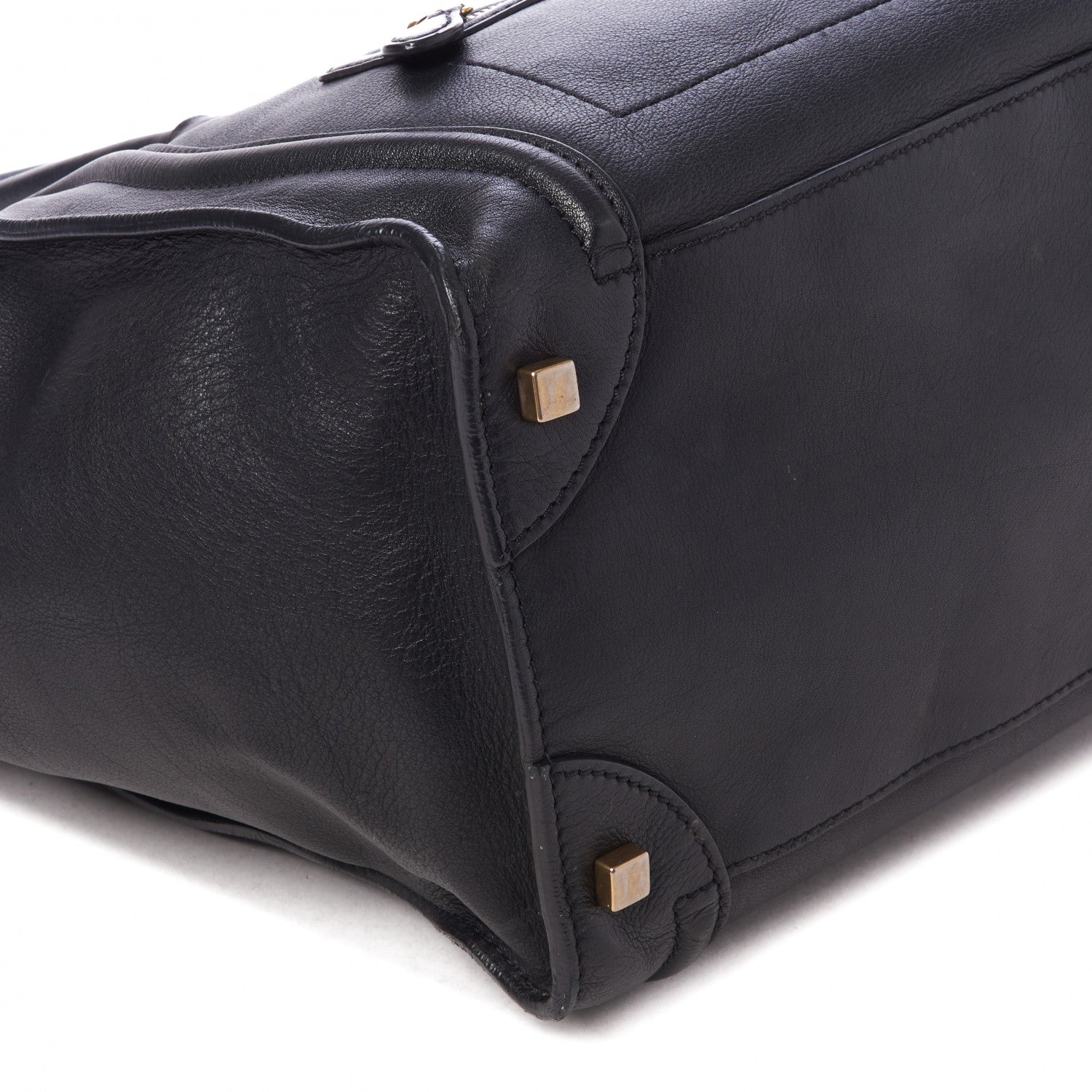 Celine Smooth Calfskin Mini Luggage Black 6 of 7