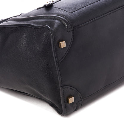 Celine Smooth Calfskin Mini Luggage Black 6 of 7