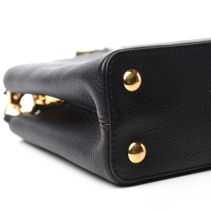 Louis Vuitton Taurillon Capucines BB Black 6 of 9