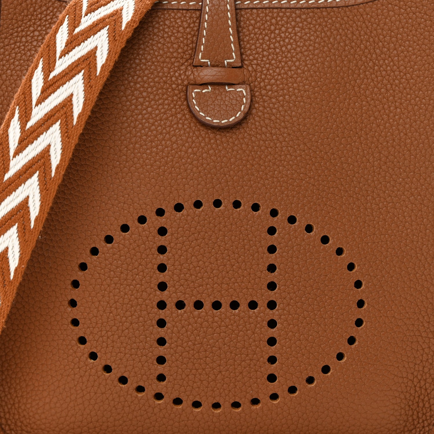 Hermes Taurillon Maurice Amazone Evelyne TPM Gold White 8 of 13