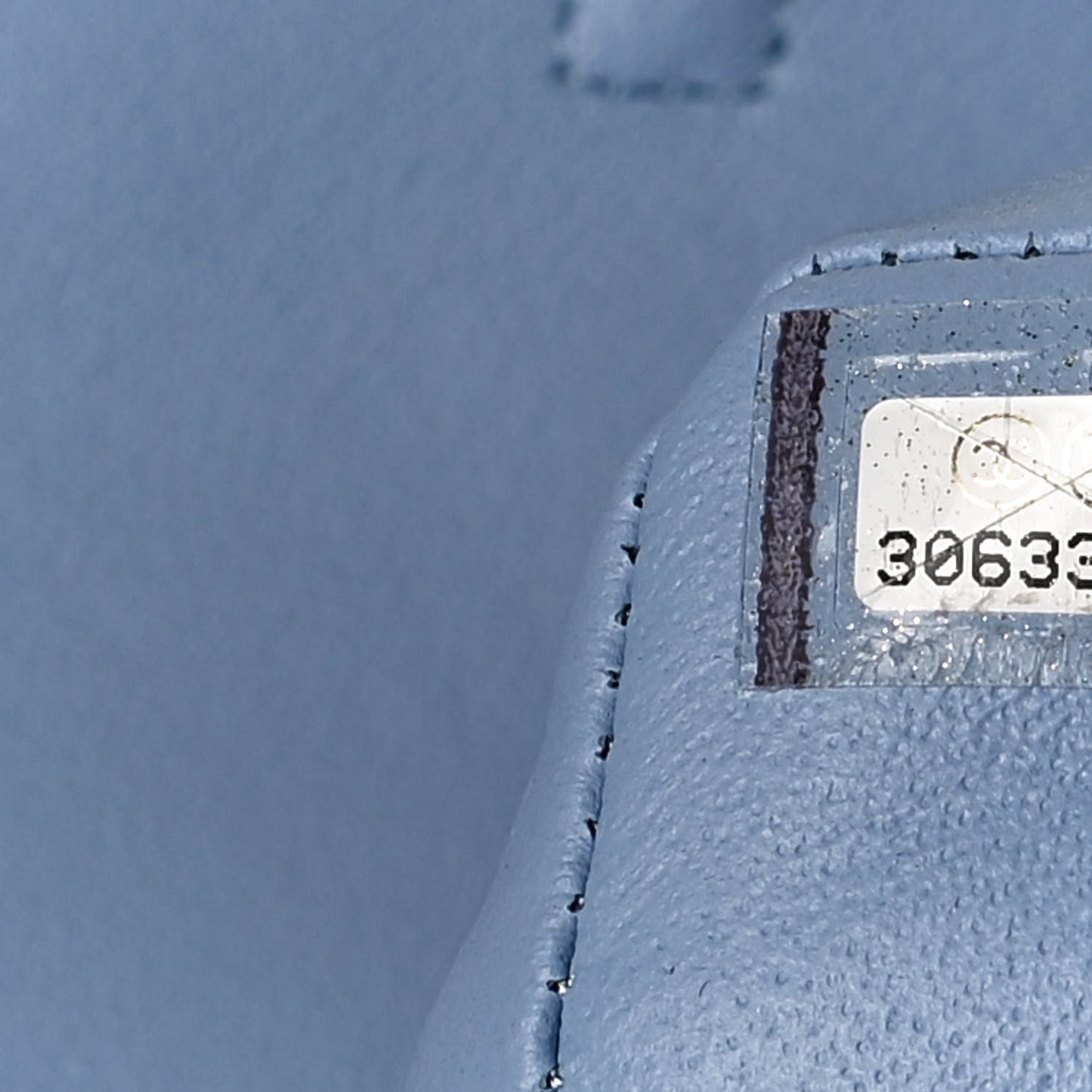 Lambskin Quilted Medium Double Flap Light Blue