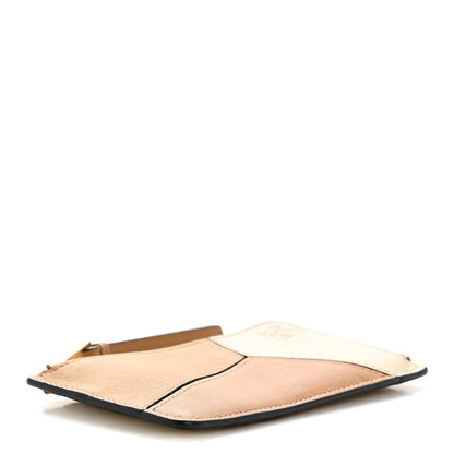 Loewe Calfskin Puzzle Colorblock Coin Card Holder Dune 4 of 8