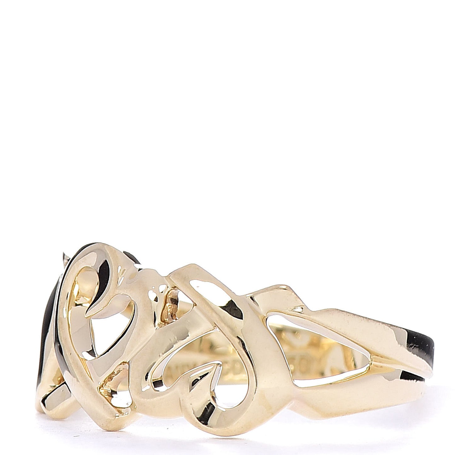 18K Yellow Gold Paloma Picasso Loving Heart Ring 52 6