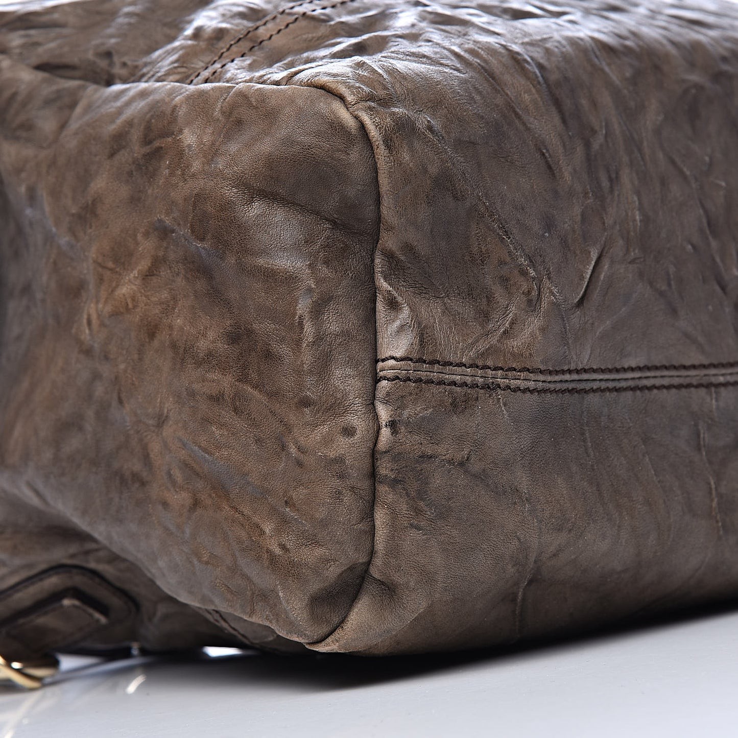 Tumbled Sheepskin Large Pandora Charcoal
