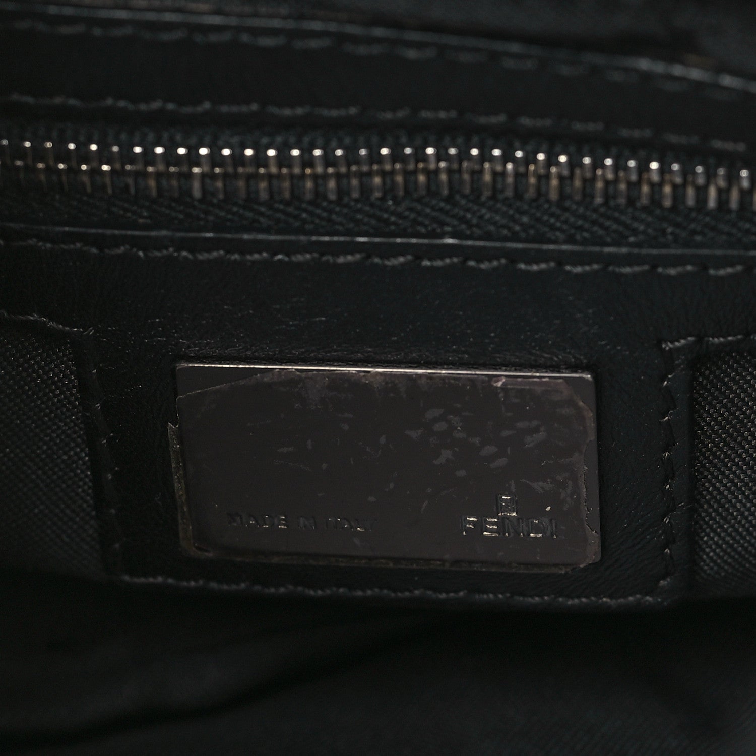 Fendi Zucchino Baguette Black 6 of 11