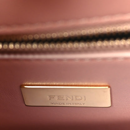 Fendi Nappa Pocket Mini Peekaboo Iconic Satchel Baby Pink 6 of 8