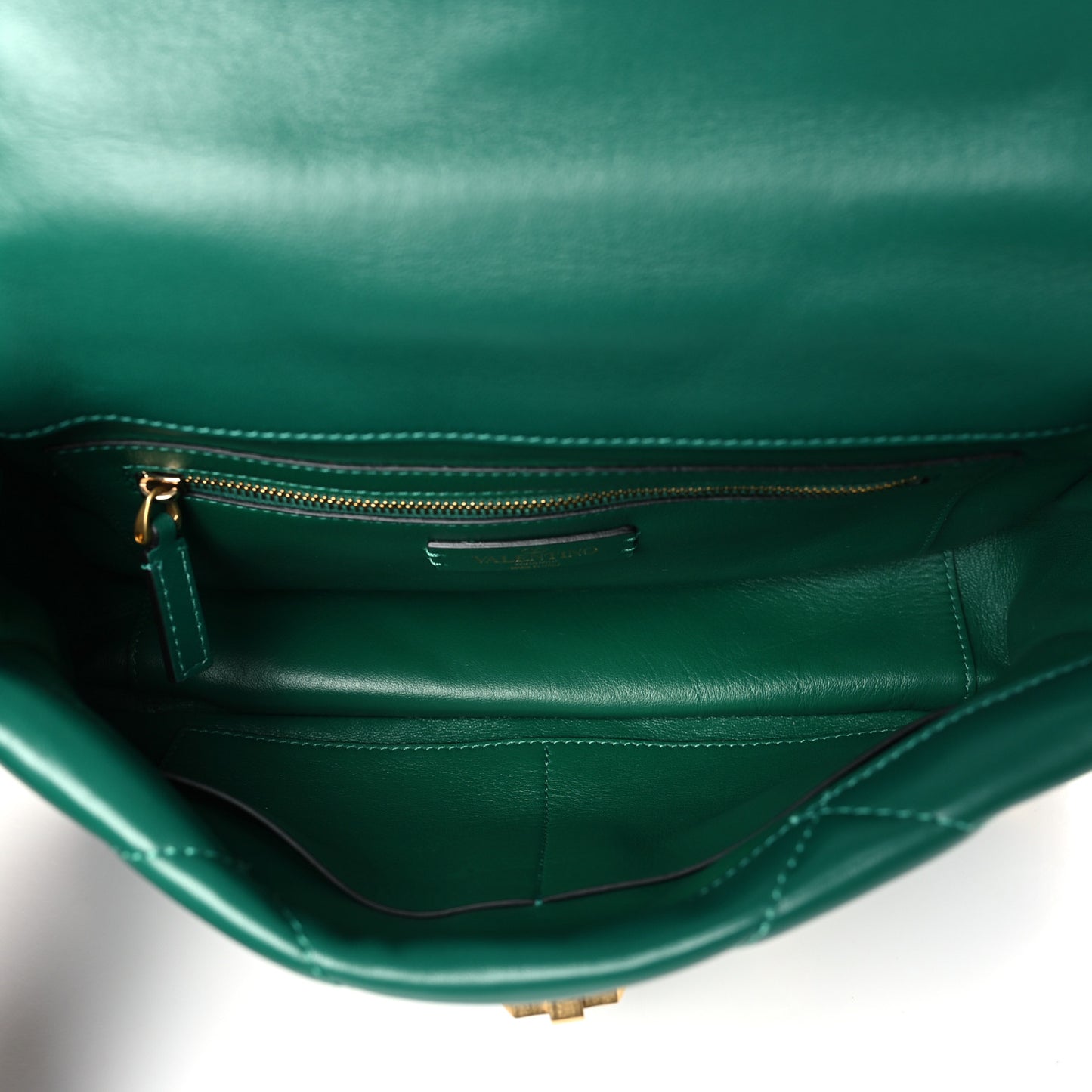 Nappa Large Roman Stud Shoulder Bag Jungle