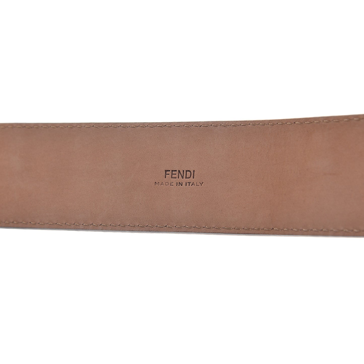 Vitello F is Fendi Bi-Color FF 1974 Embossed Belt 85 34 Maya Black
