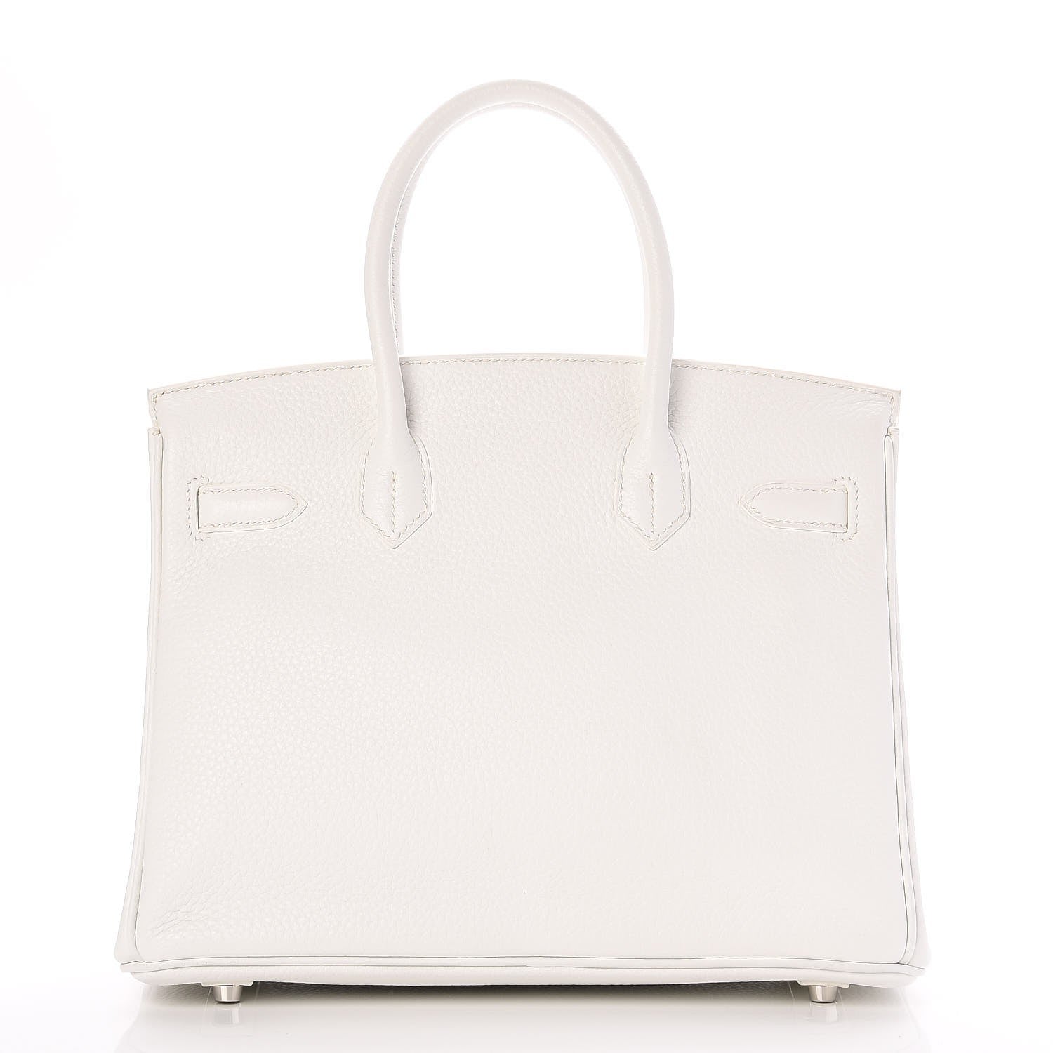 Hermes Taurillon Clemence Birkin 30 White 5 of 36