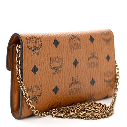 MCM Visetos Large Patricia Wallet On Chain Cognac 3 of 12