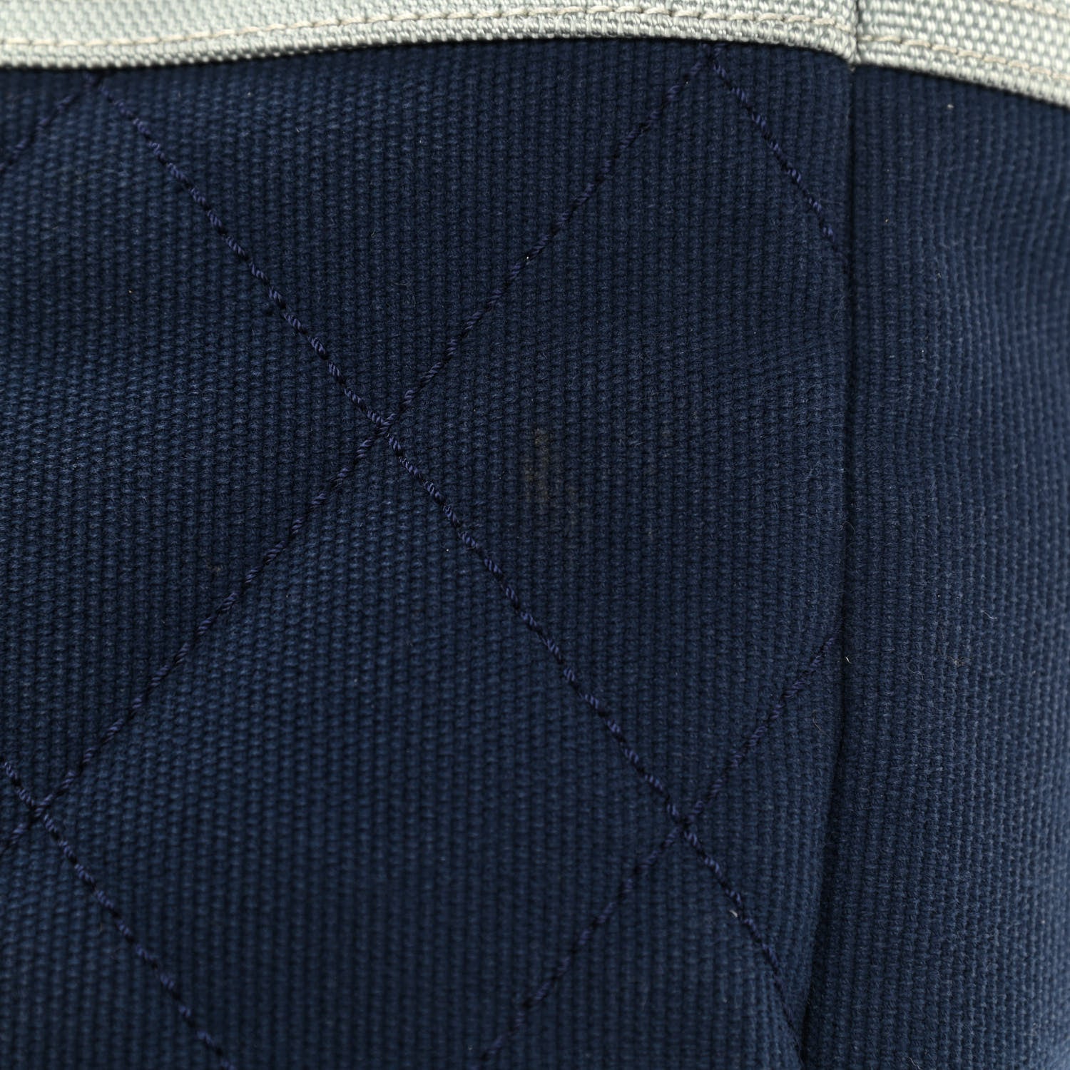Chanel Canvas Quilted Large Paris Biarritz Tote Grey Blue 17 of 18