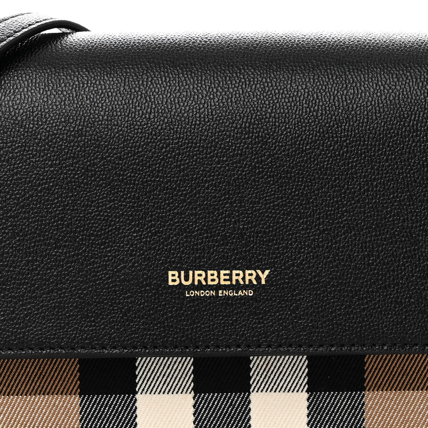Grained Calfskin House Check Tartan Mix New Hampshire Black