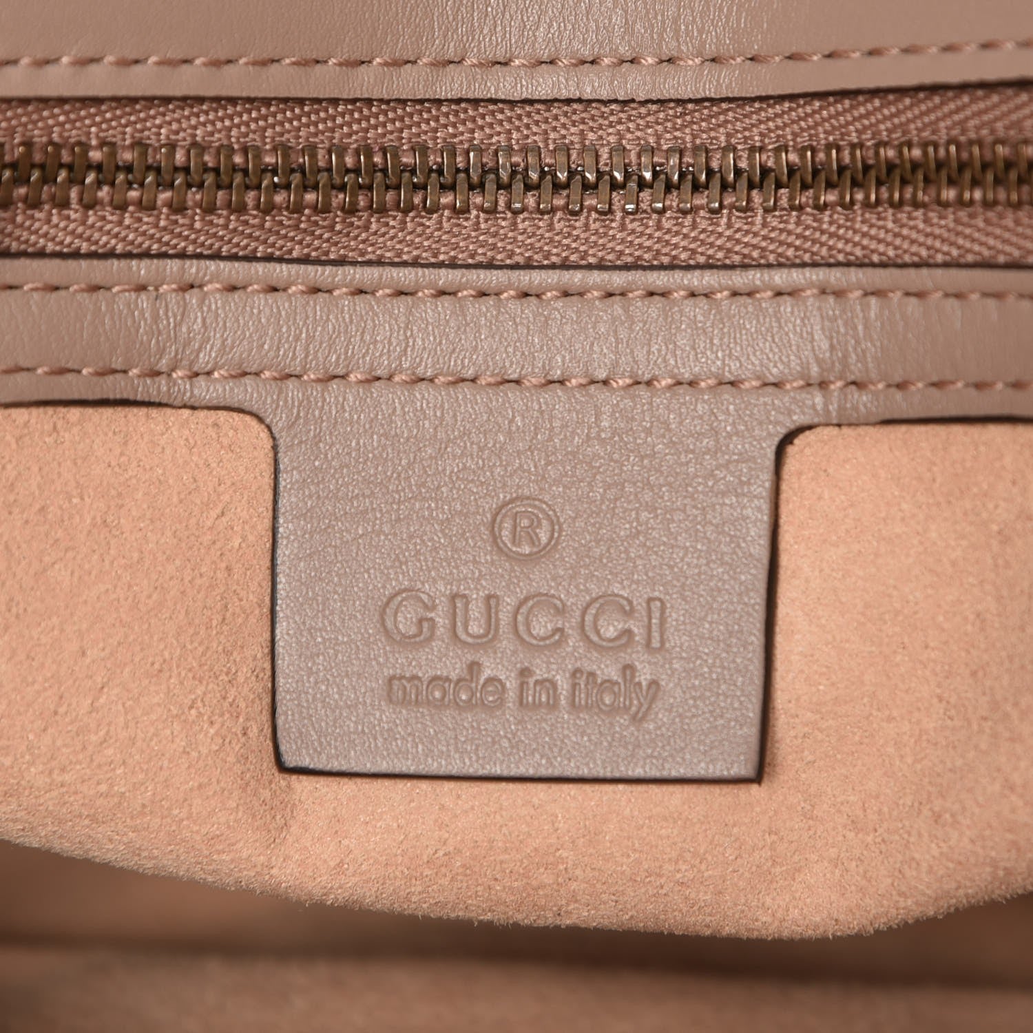 Gucci Calfskin Matelasse Medium GG Marmont Shoulder Bag Porcelain Rose 6 of 7