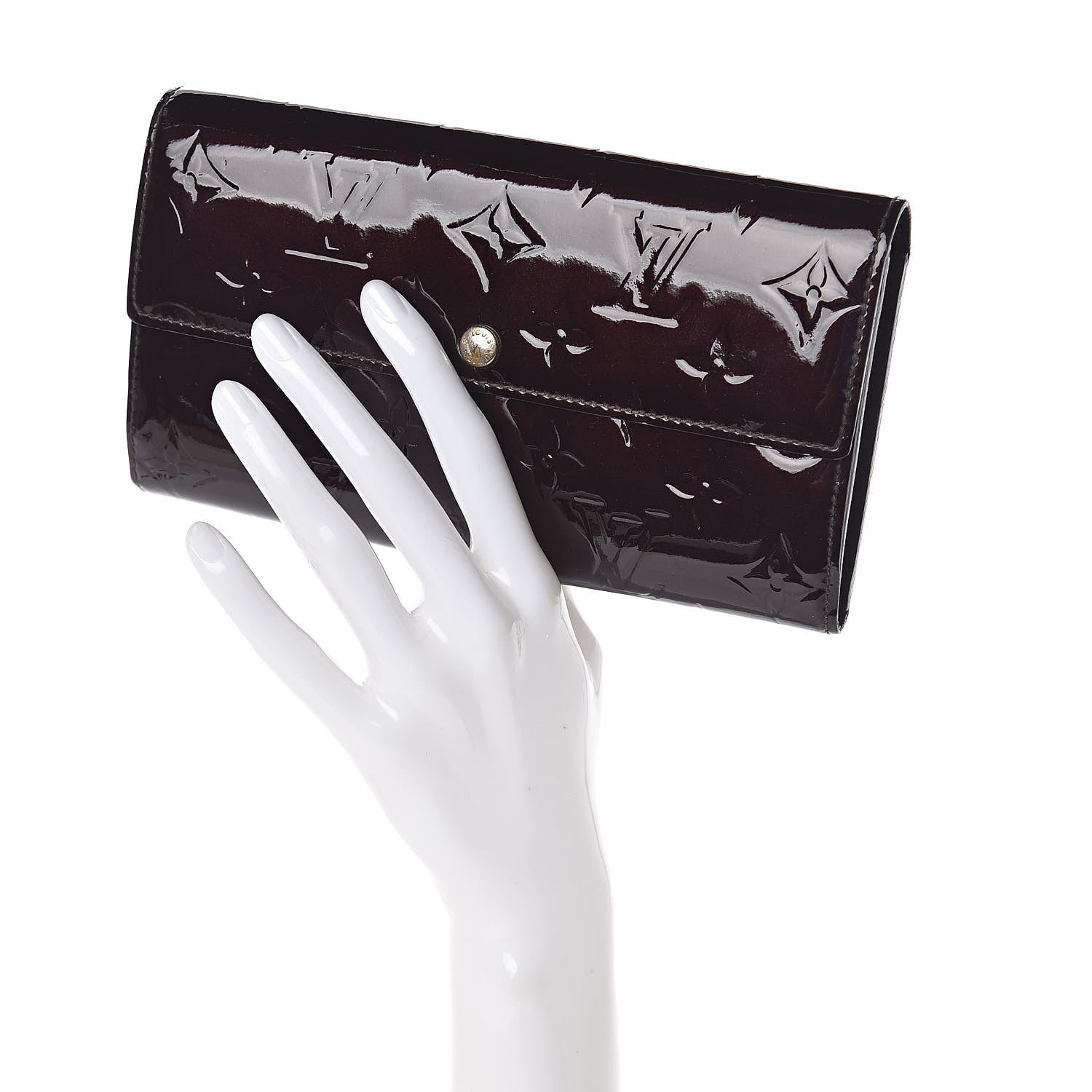 Louis Vuitton Vernis Sarah Wallet Amarante 2 of 7
