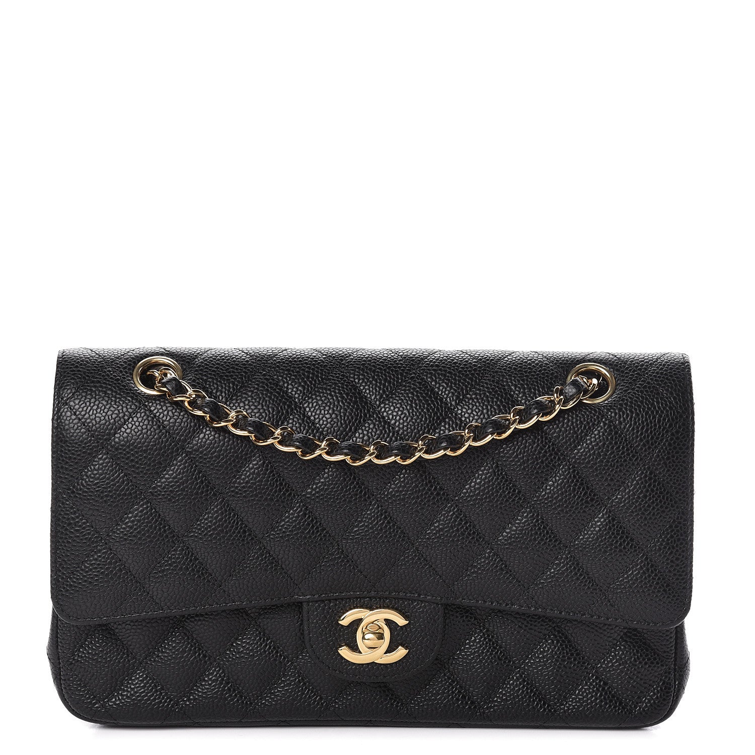 Chanel Caviar Quilted Medium Double Flap Black 1 of 11