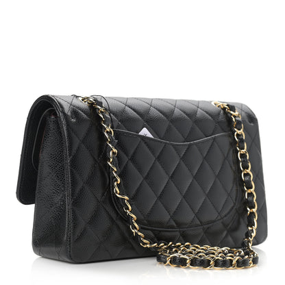 Chanel Caviar Quilted Medium Double Flap Black 3 of 10
