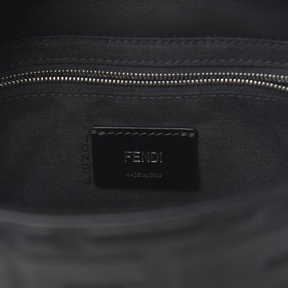 Fendi Nappa FF 1974 Embossed Belt Baguette Bag Black 6 of 10
