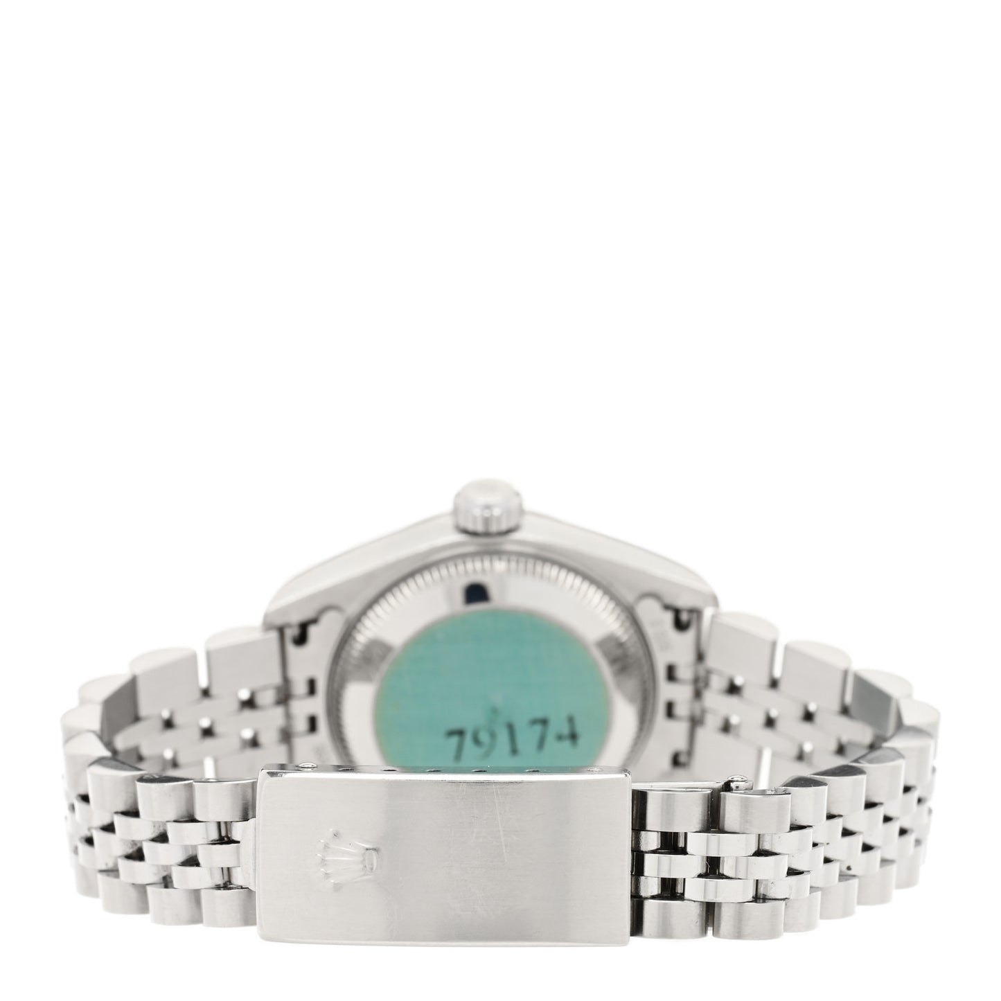 Stainless Steel 18K White Gold Diamond Mother of Pearl 26mm Oyster Perpetual Datejust Watch 79174