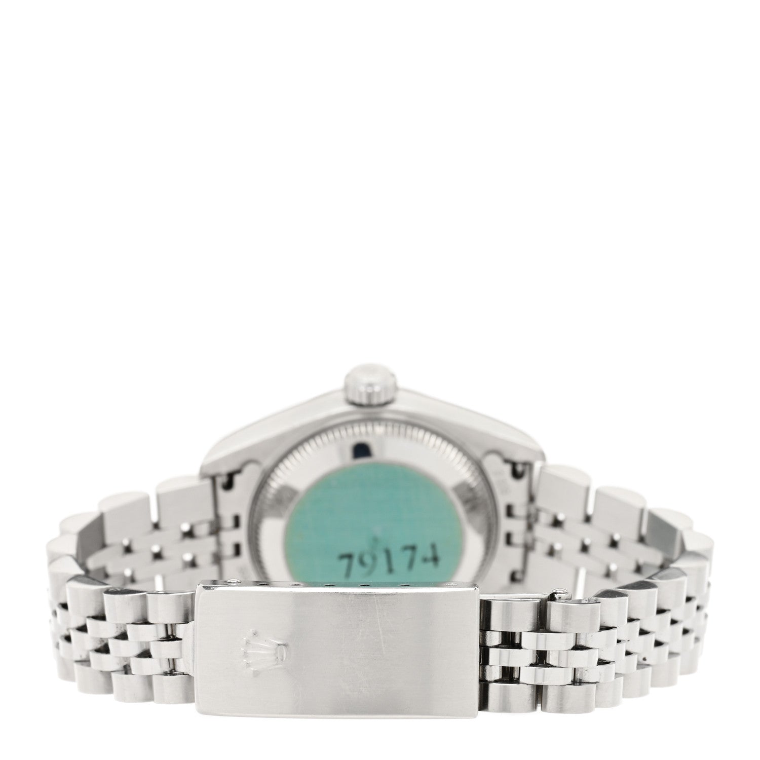 Rolex Stainless Steel 18K White Gold Diamond Mother of Pearl 26mm Oyster Perpetual Datejust Watch 79174 3 of 4