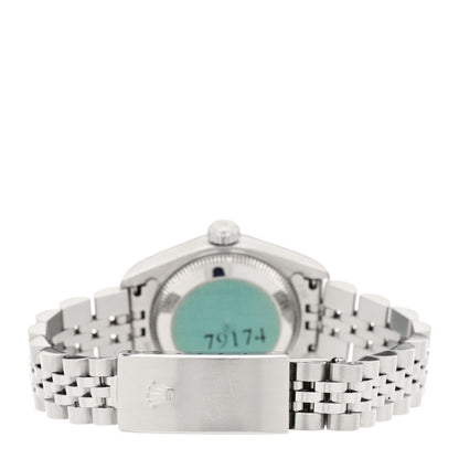 Rolex Stainless Steel 18K White Gold Diamond Mother of Pearl 26mm Oyster Perpetual Datejust Watch 79174 3 of 4