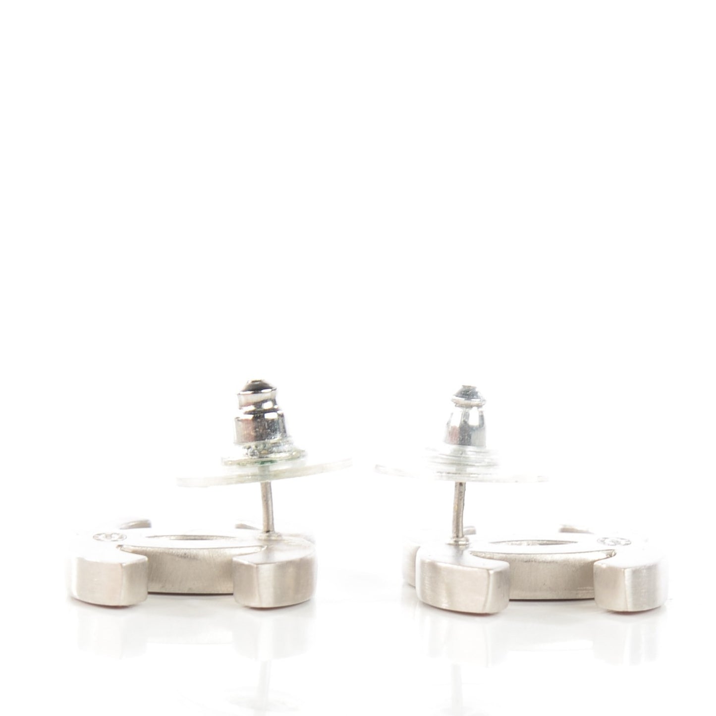 Lambskin CC Earrings Pink