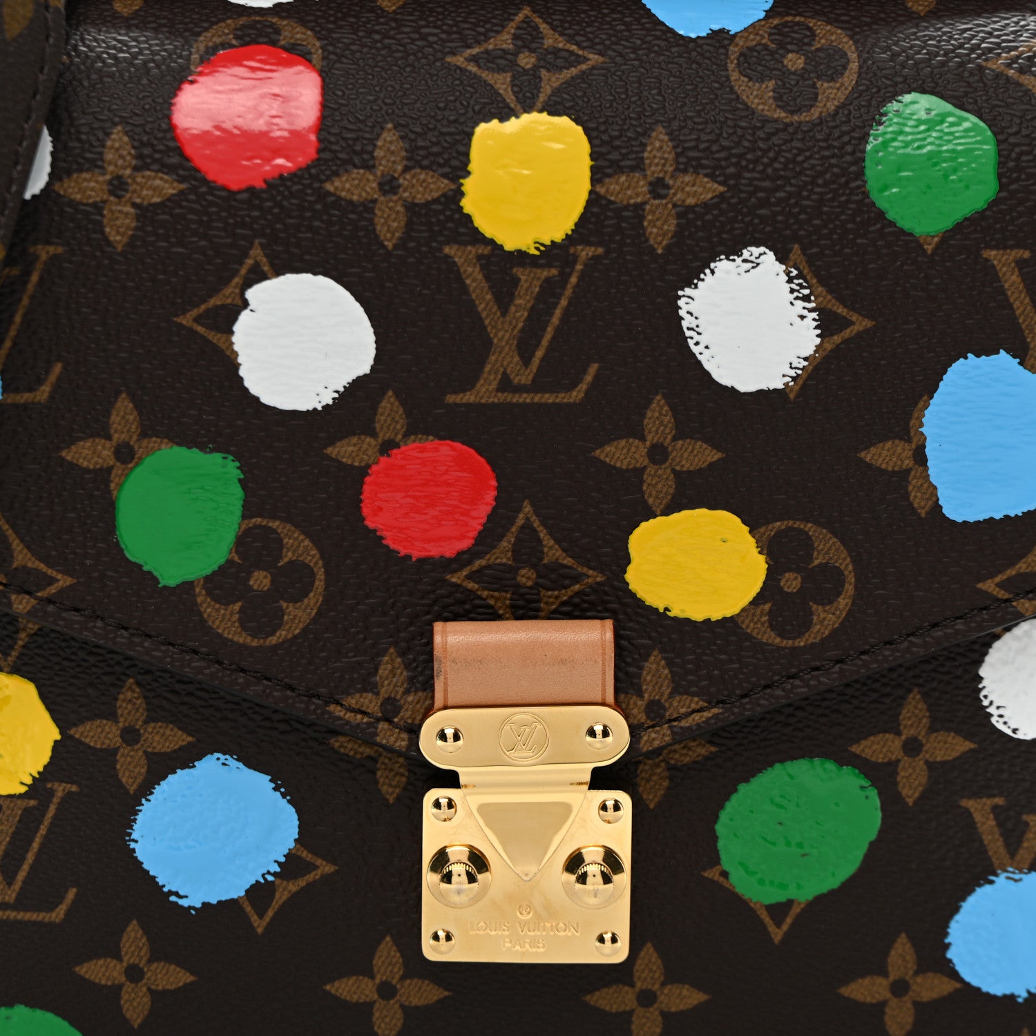 Louis Vuitton LV x YK Monogram Painted Dots Pochette Metis 8 of 10