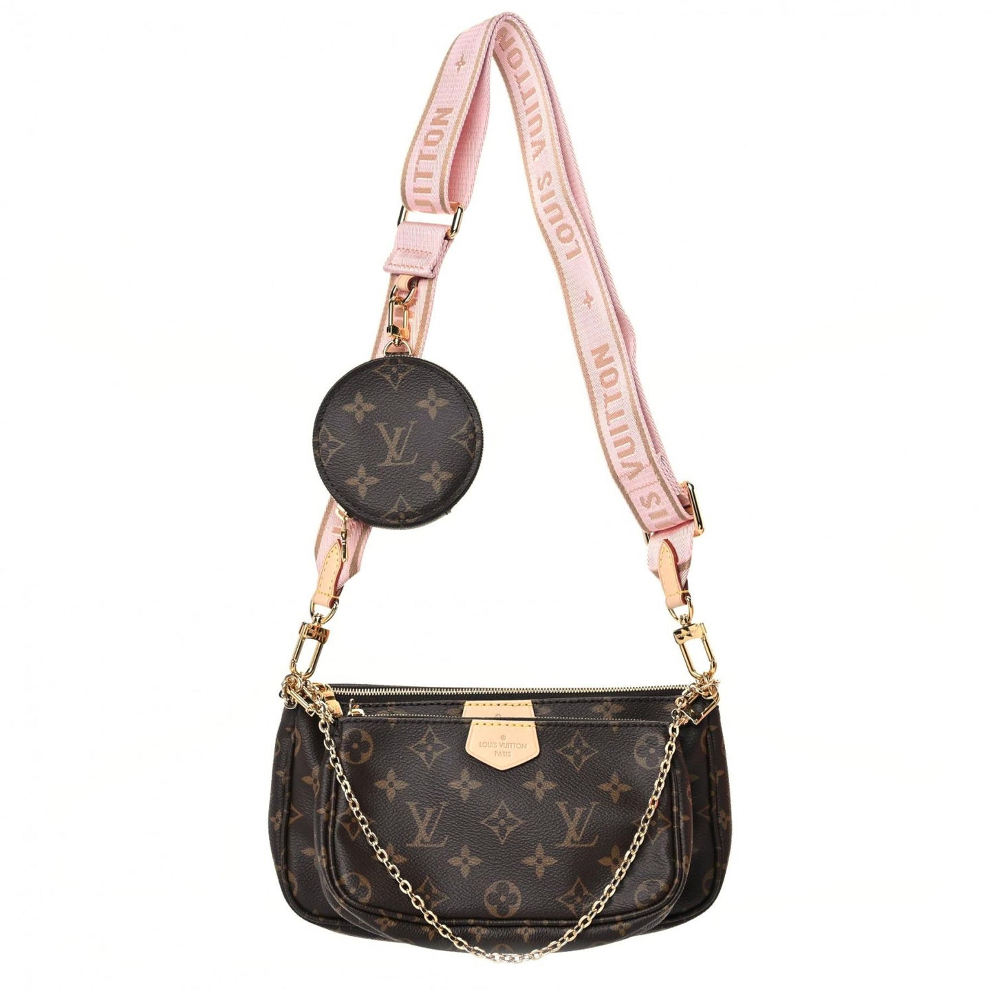 Monogram Multi Pochette Accessories Rose Clair