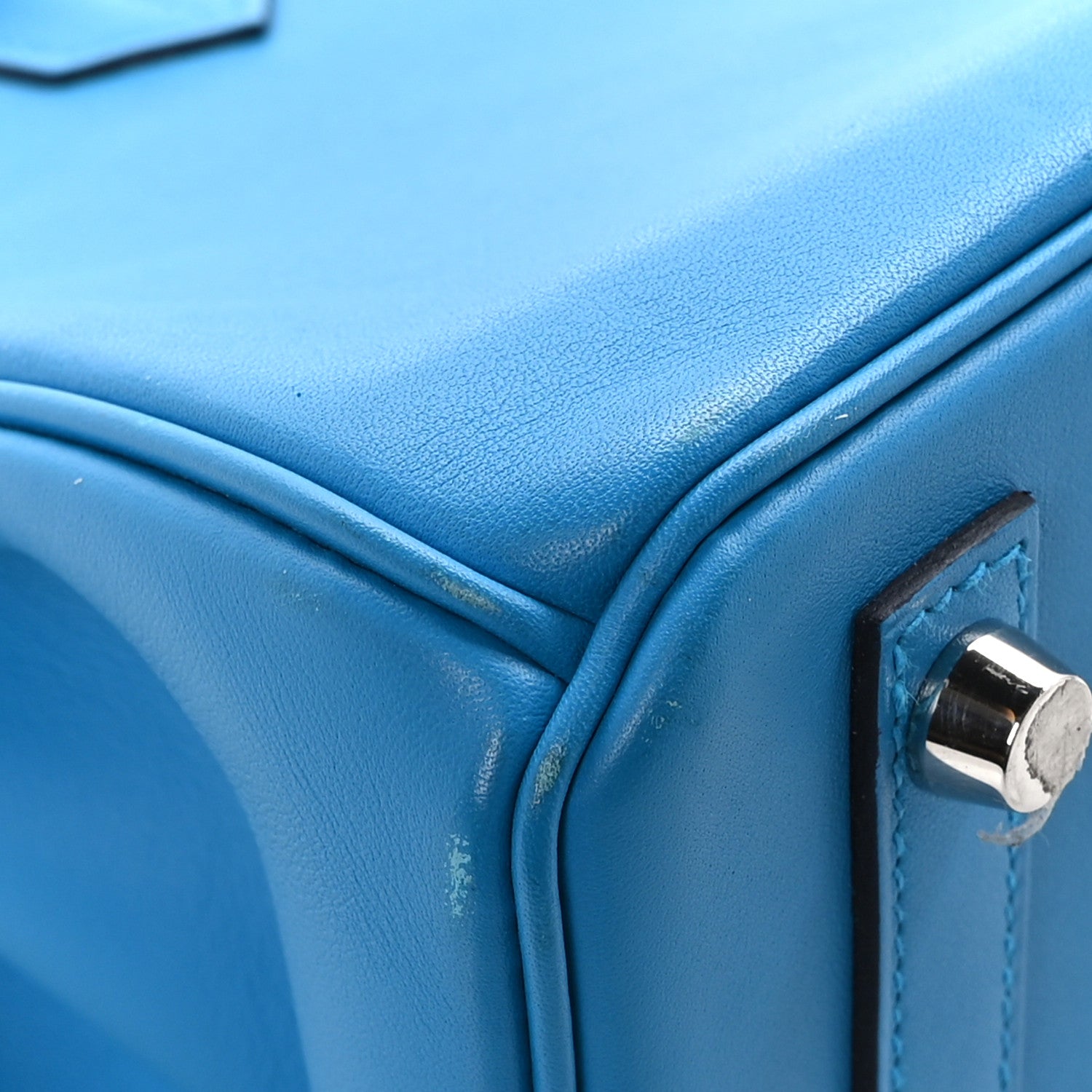 Hermes Swift Birkin 25 Bleu Frida 10 of 14