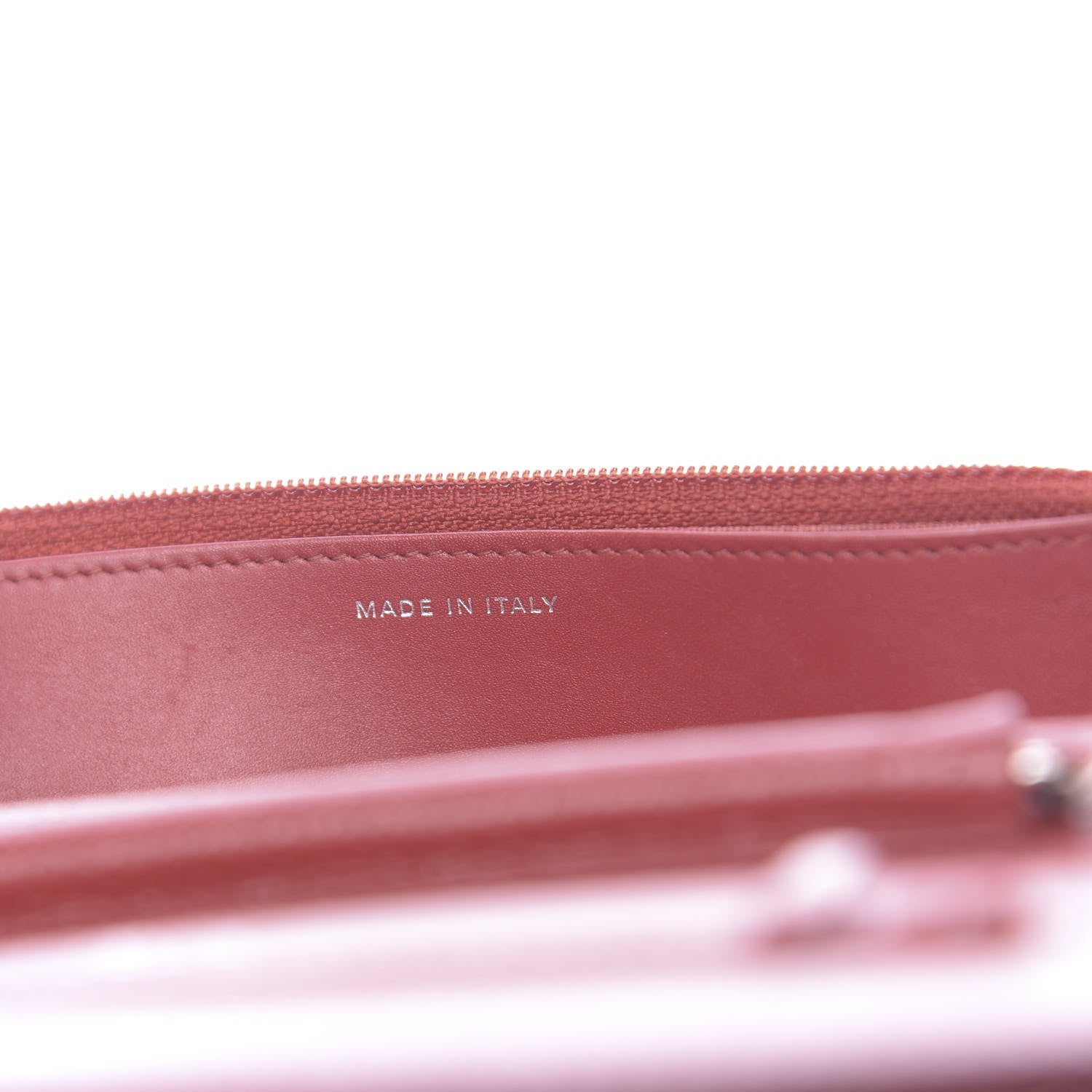 Chanel Caviar Quilted Wallet on Chain WOC Red 7 of 12