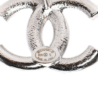 Chanel Crystal CC Earrings Silver 4 of 6