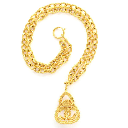 Chanel Rope CC Medallion Chain Necklace Gold 2 of 5