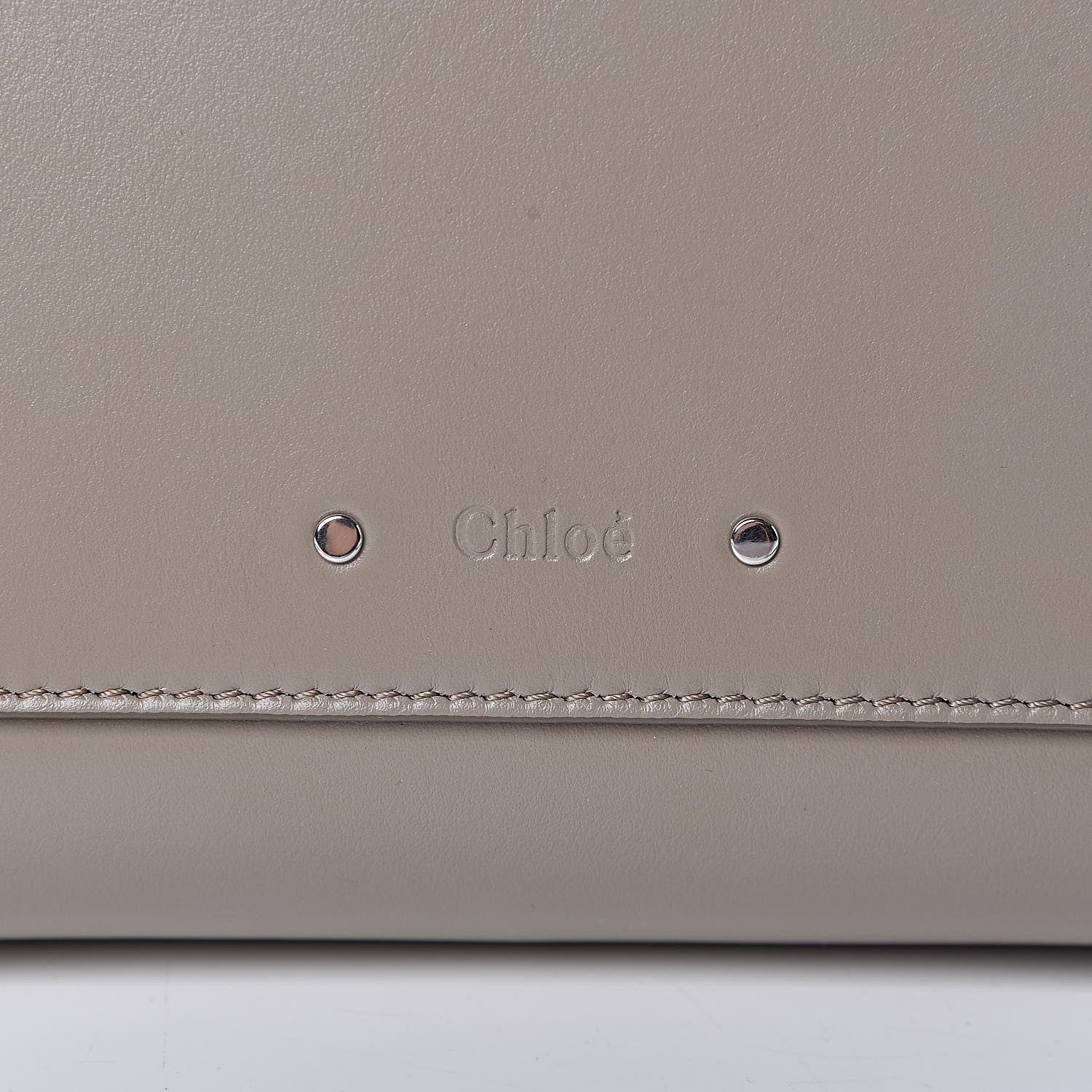 Chloe Shiny Calfskin Mini Annie Shoulder Bag Motty Grey 7 of 10