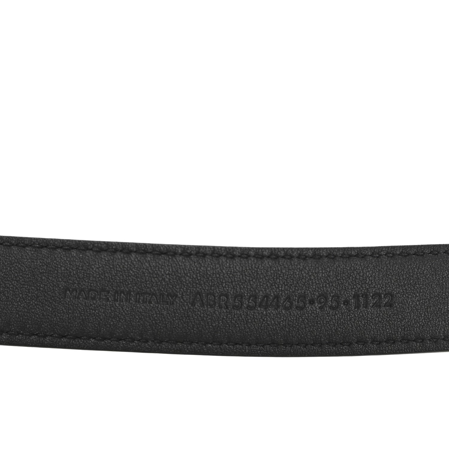 Saint Laurent Smooth Calfskin Monogram Square Buckle Belt 95 38 Black 4 of 8