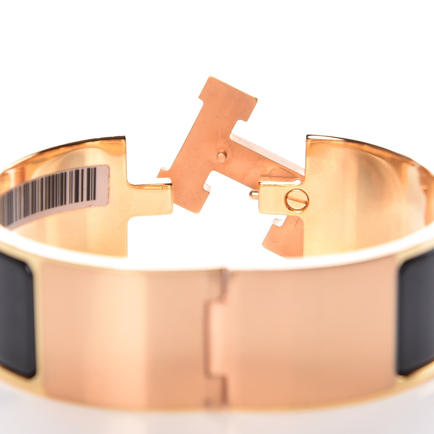 Hermes Enamel Wide Clic Clac H Bracelet PM Black 5 of 6